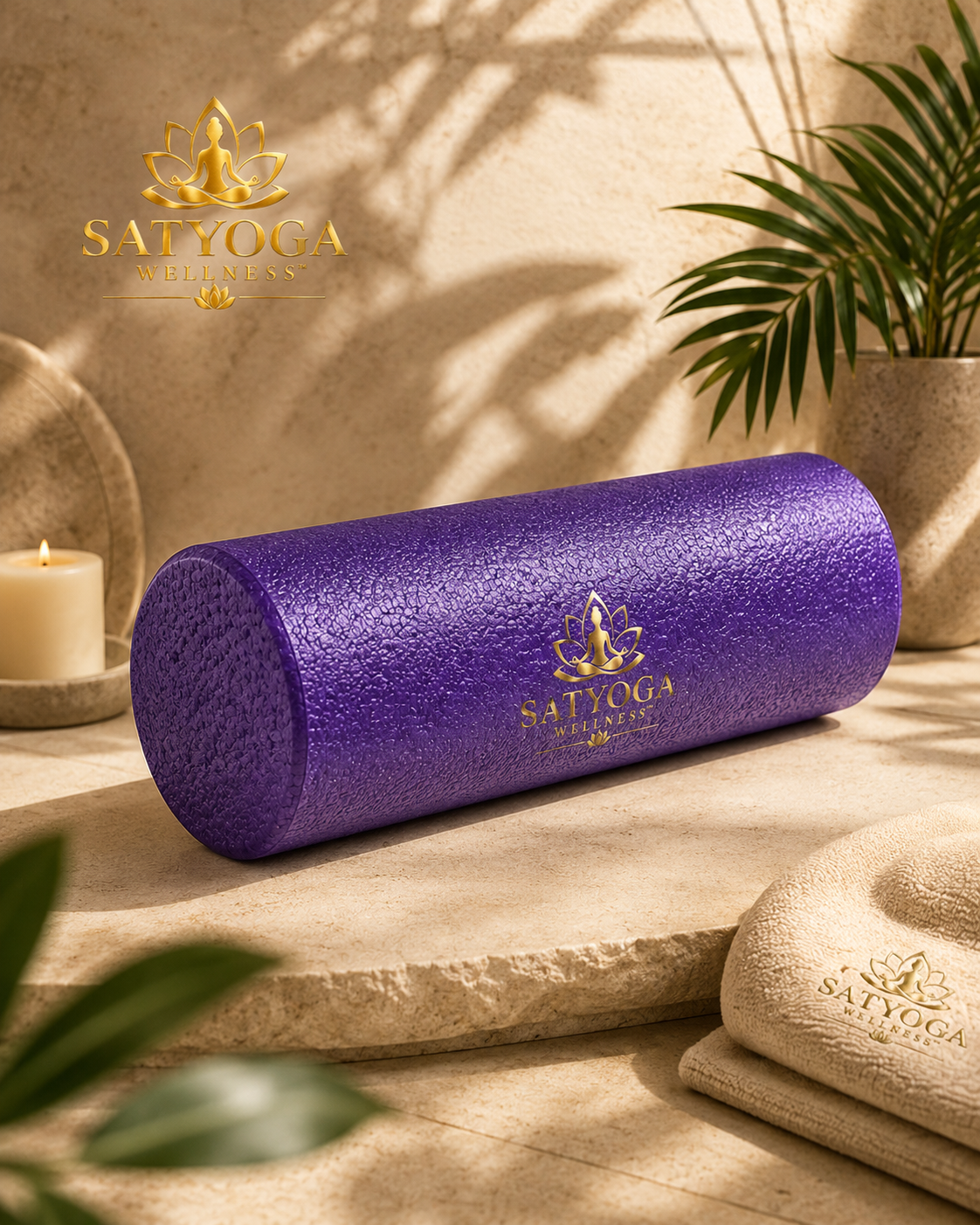 SATYOGA Welness EVA Foam Yoga Rollers for mobility and recovery