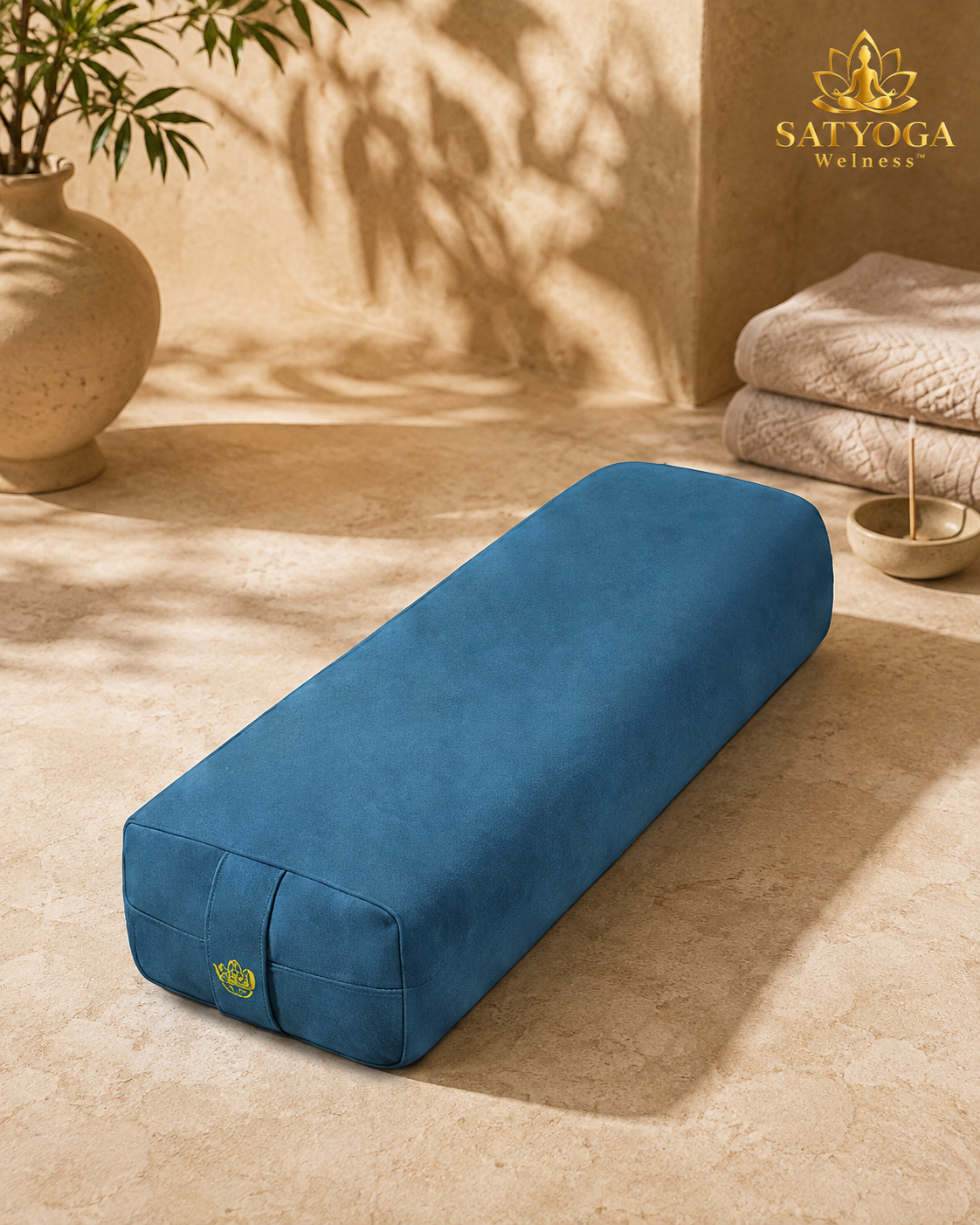 SATYOGA Welness Yoga Bolster Flat for restorative yoga and meditation