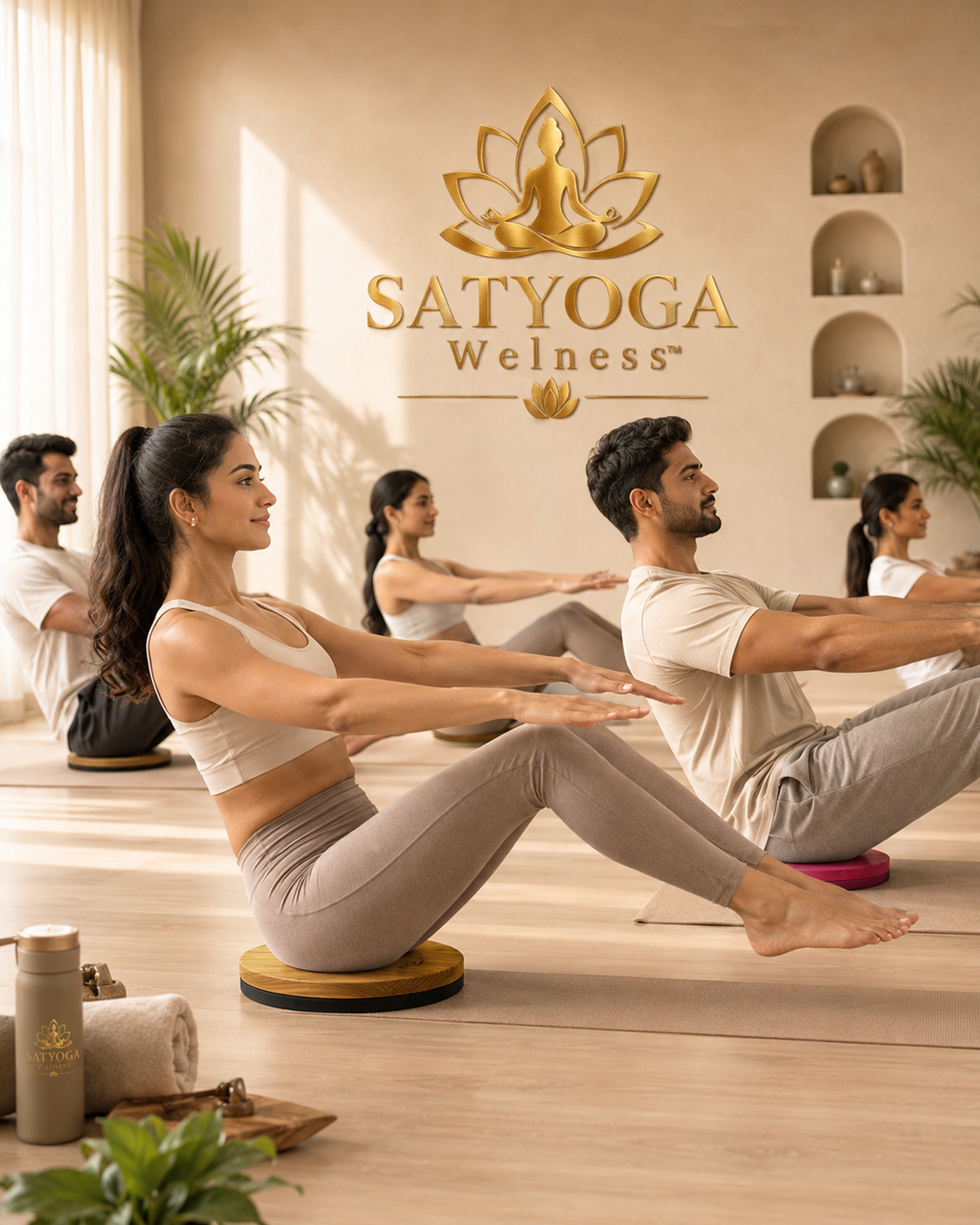 SATYOGA Welness Yoga Posture Corrector for back stretching and alignment