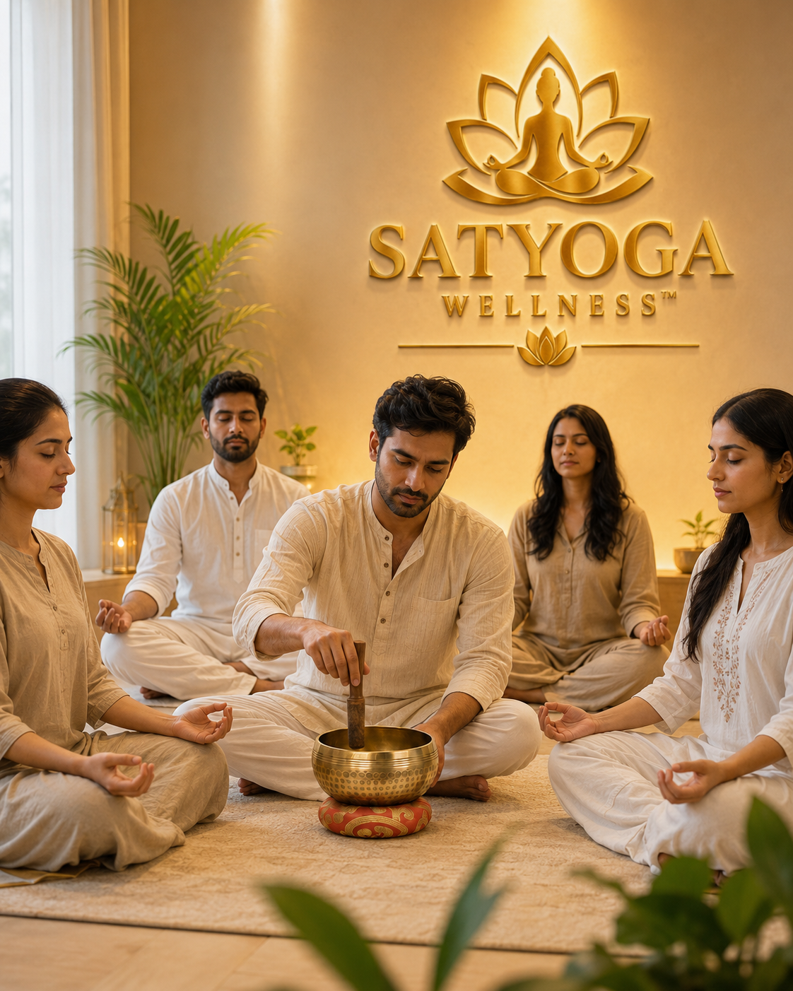 Meditation Singing Bowl Set with accessories by SATYOGA Welness