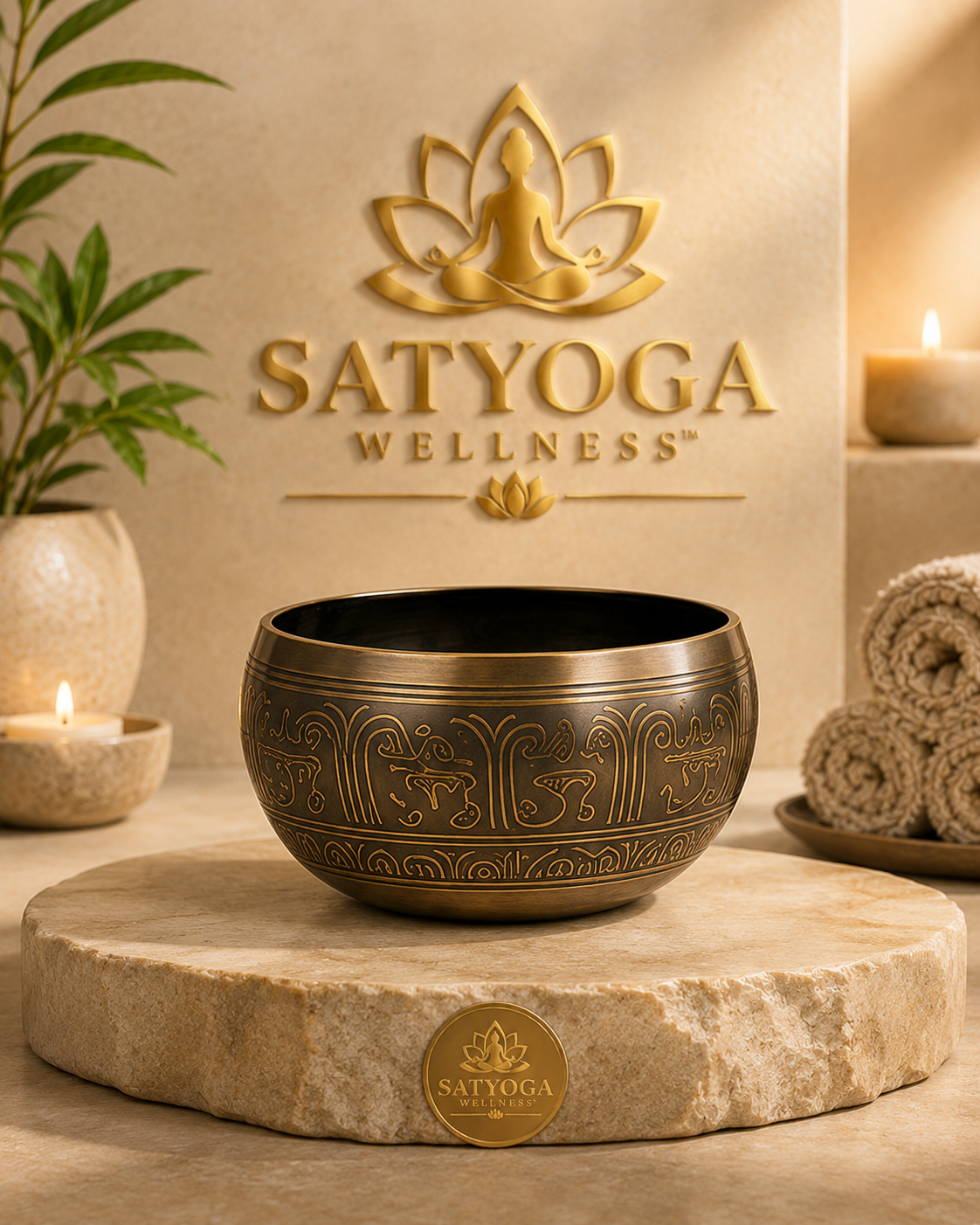 SATYOGA Welness Singing Bowl for meditation and Dhyana practice
