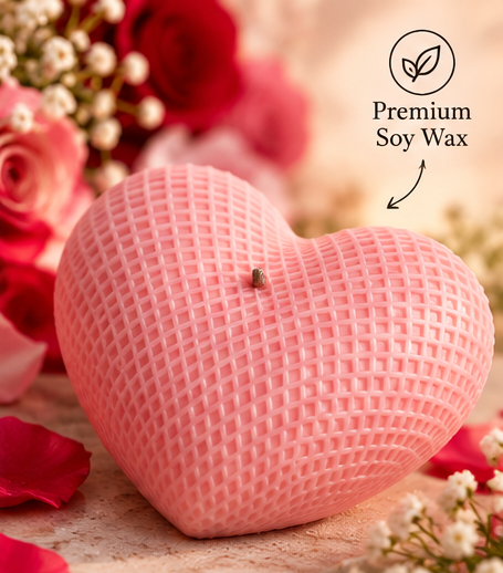 SATYOGA Welness™ Romantic Teddy Bear & Heart Candle Set - Image 4